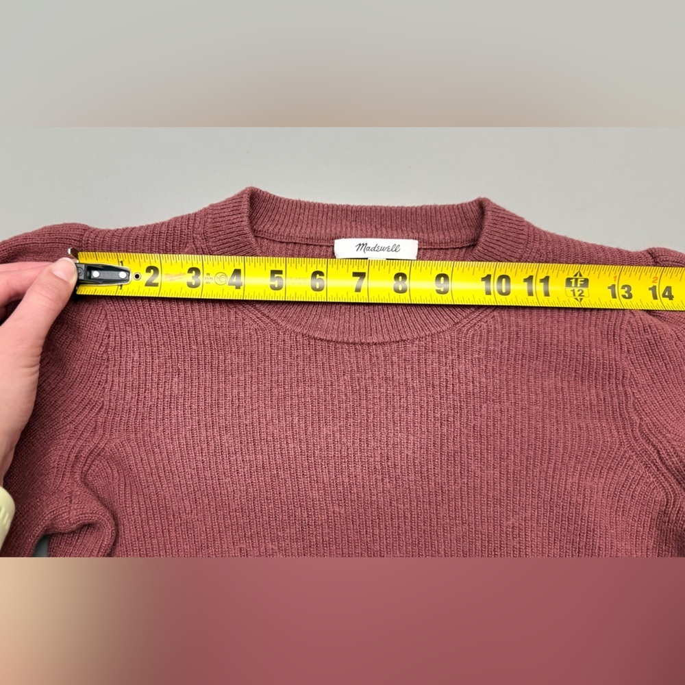 Madewell Women's Rich Red Crew Neck Sweater Size S - Picture 9 of 12
